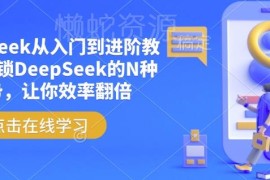 DeepSeek从入门到进阶使用教程 附提示词及配套学习资料包