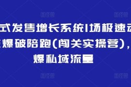 裂变式发售闯关实操营 私域全流程玩法实现极速动销增长