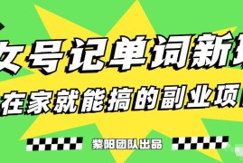 抖音美女号记单词副业实操方法 0基础用手机就能操作的赚钱项目