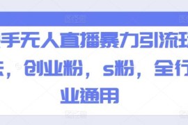 快手无人直播全行业通用引流玩法 可精准获取创业粉等目标受众
