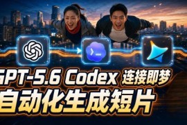 GPT-5.6 Codex连接即梦教程 AI短片自动生成全流程实测详解