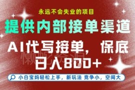 2025年AI代写接单项目全解析 附正规接单渠道小白可快速上手