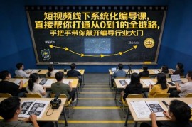 2025短视频线下系统化编导课 0基础全链路打通入门到实战