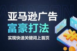 亚马逊广告富豪打法实操教程 助力关键词快速上首页