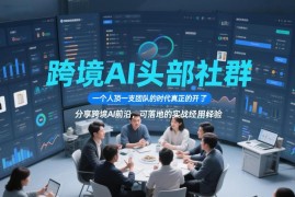 跨境AI头部社群实战干货合集 含亚马逊TikTok等运营课9月更新