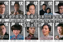 影视动漫解说从零到一实战教学 新手可落地签约抖音精选独家