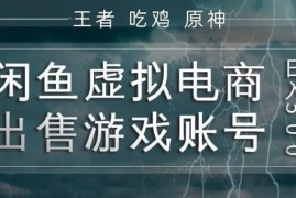 闲鱼虚拟电商游戏账号出售全流程教学 低门槛实操方法详解