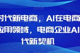 AI电商核心应用场景解析 电商企业AI时代发展新机遇教程