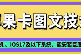 2025年抖音苹果手机卡图文手动搬运技术 适配iOS17.0及以下系统