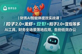财务AI智能体提效实战课 多AI工具全场景落地助力财务人高效办公