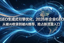 2026年GEO生成式引擎优化教程 助力企业抢占AI搜索推荐新流量入口
