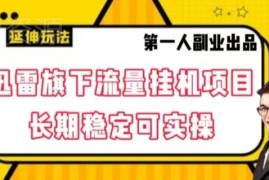 迅雷旗下流量挂机项目详解 多设备兼容长期稳定可实操