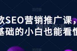 零基础小白可学的谷歌SEO营销推广课 覆盖全模块实操知识点