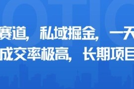 适合普通人做的小众私域掘金长期项目 多玩法高成交可放大