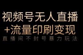 视频号防封号无人直播玩法详解 低风险变现实操教程