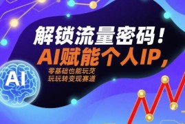 AI赋能个人IP运营实操教程 零基础玩转小红书变现全路径
