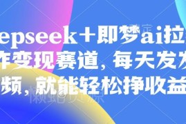 原客单价998的DeepSeek+即梦AI拉新 发视频赚收益实操教程