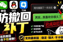 Windows系统PC端微信QQTIM防撤回多开开源免费工具使用详解