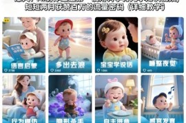 AI制作宝宝第一视角育儿科普视频 起号涨粉变现全流程教学