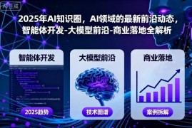 2025年AI知识圈课程汇总 大模型智能体开发及商业落地全解析