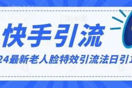 2024最新老人脸特效引流方法 保姆级制作变现全流程教程