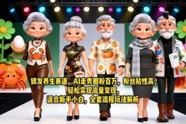 2026银发养生AI赛道玩法解析 新手低门槛流量变现全指南