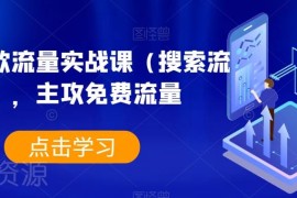 淘系搜索流量实战教程 从0到1掌握爆款免费流量获取技巧