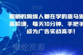 亚马逊广告高阶实战课 覆盖底层逻辑到进阶打法 每天10分钟学透