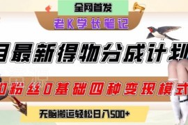 6月最新得物创作者分成计划2.0 零粉丝零基础搬运变现攻略