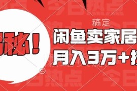 2024闲鱼售卖家居用品运营技巧 零基础新手入门实操教程