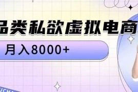 全品类私域虚拟电商实操教程 低门槛月入8000+项目全流程拆解