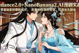 Seedance2.0+NanoBanana2 AI漫剧实战课 零基础做爆款涨粉获长期副业收益
