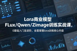 0基础入门Lora商业模型训练实战课 FLux/Qwen核心技能全掌握