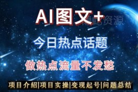 今日头条热点话题搬运加AI优化 低门槛赚钱项目实操指南
