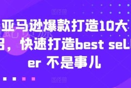严打刷单后亚马逊爆款打造10招 快速打造Best Seller运营指南