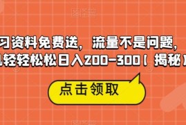大学生期末资料引流私域变现项目 手机操作日入200-300教程