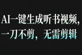 AI一键生成安睡疗愈视频教程 30秒出片无需剪辑变现简单