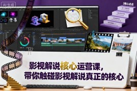 影视解说核心运营系统课程 从定位到剪辑全流程实操教学