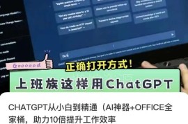 ChatGPT从入门到精通实操教程 搭配Office全家桶提升办公效率