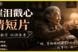 零基础AI生成催泪亲情短片教程 脚本分镜全流程实操教学