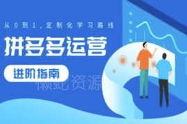 拼多多运营从0到1进阶指南 定制化全阶段学习路线汇总