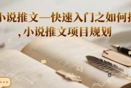 小说推文快速入门实用教程 主流玩法及项目规划全解析