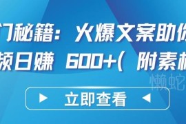 短视频文案号运营涨粉变现攻略 附热门爆款文案素材资源