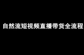 抖音自然流短视频直播带货全流程 电商运营实操教程