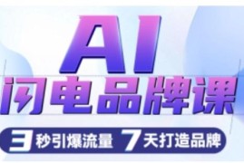 AI闪电品牌运营实操课 学AI生成文案创意图 7天打造爆款品牌