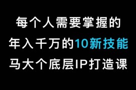 马大个IP底层逻辑课 个人IP打造全流程实操教学课程