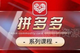 2024拼多多系统运营课程 基础运营活动推广玩法五大模块全覆盖