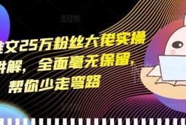 25万粉小说推文大佬无保留实操干货 新手入门避坑指南