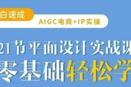 21节AIGC电商平面设计实操课 零基础玩转AI设计实用技巧