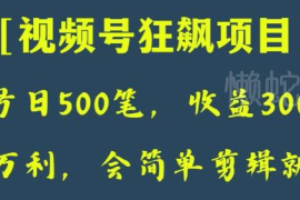 视频号狂飙语录表情包变现项目实操 会简单剪辑就能日入3000+